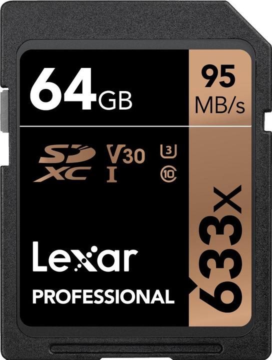 Immagine prodotto Lexar Professionale 633x (64 GB, SDXC, U3, UHS-I)