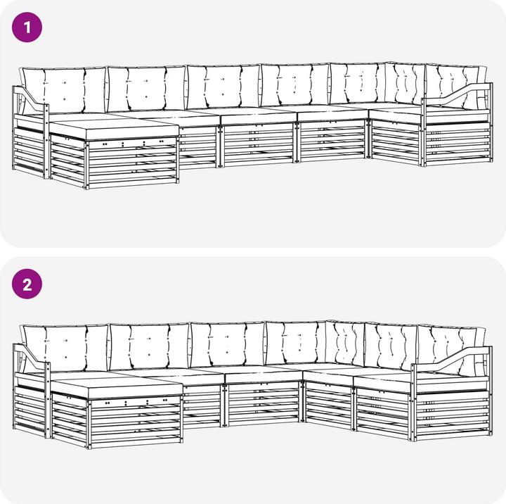 Produktbild vidaXL Outdoor-Sofa