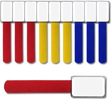 Actual product image Label-the-cable small velcro binder with label (Velcro cable ties, 90 mm, 10 pcs.)