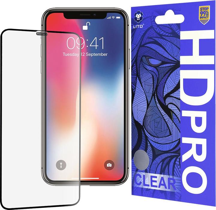 Actual product image Lito - HD Pro Clear - iPhone X / iPhone XS / iPhone 11 Pro - Black (Apple iPhone 11 Pro, Apple iPhone X, Apple iPhone XS)