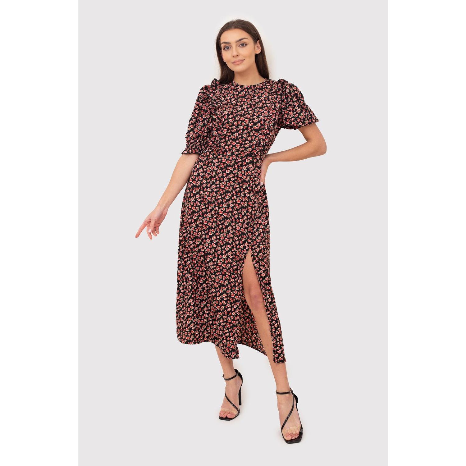 Ax Paris, Damen, Kleider, Alltagskleid model, Mehrfarbig, (L)
