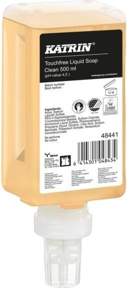 Actual product image Katrin Touchfree soap cartridge (Device, 500 ml)