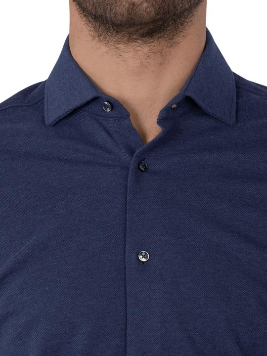 Produktbild The Basics Hemd Modern Fit Hai bügelleicht uni blue (M)
