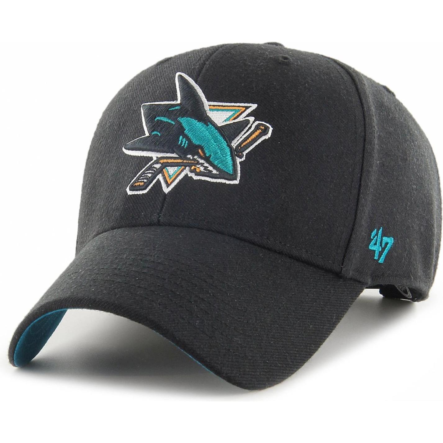 47 Brand, Herren, Cap, Low Ballpark San Jose Sharks, Schwarz, (One Size)