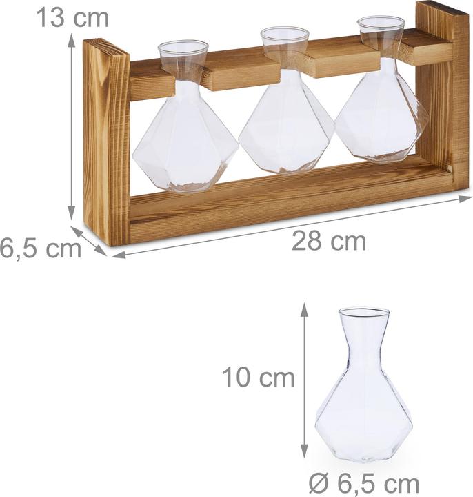 Relaxdays Reagenzglas-Vase (1x)