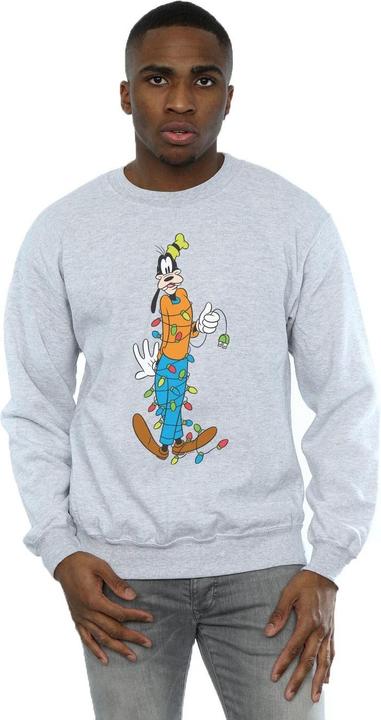 Actual product image Disney Mens Goofy Christmas Lights Sweatshirt (5XL)