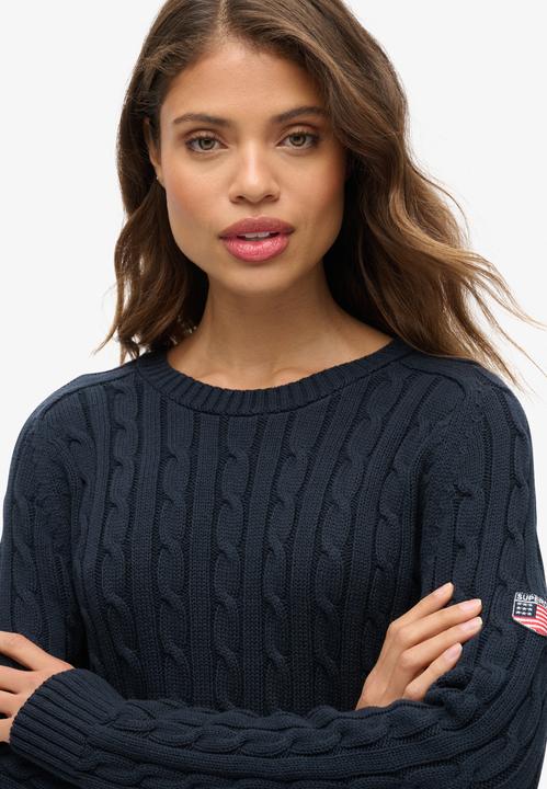 Produktbild Superdry Lässiger Strickpullover mit Zopfmuster (10XL)