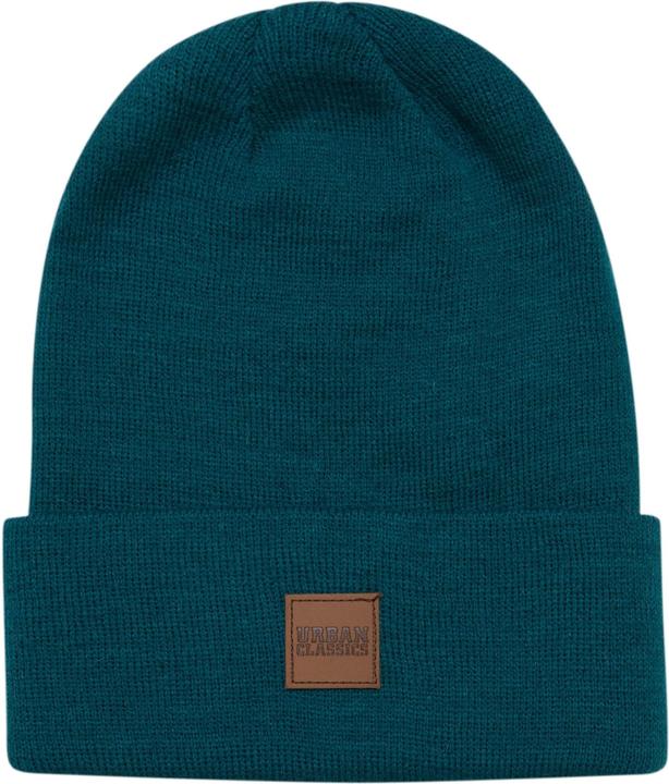 Produktbild Urban Classics Leatherpatch Long Beanie (One Size)