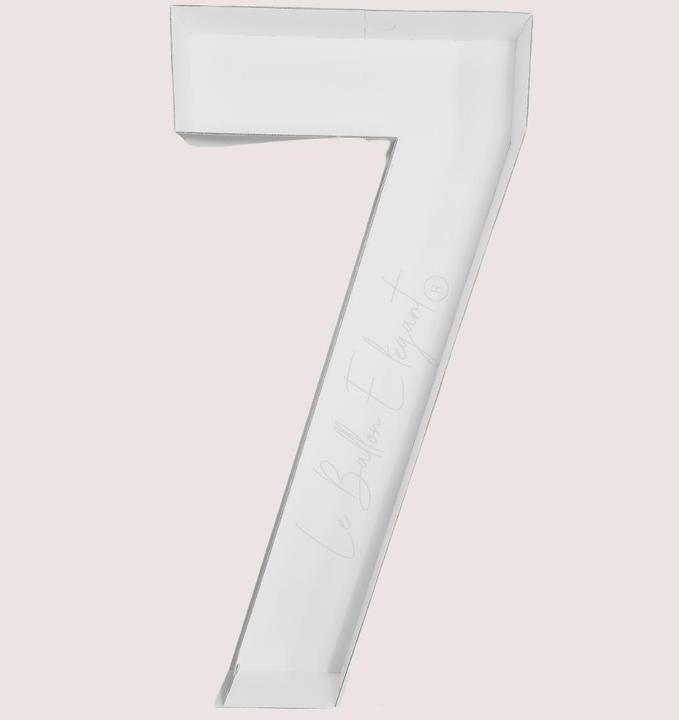 Actual product image Le Ballon Elégant Number structure for balloons 100 cm - 7 (1 x)