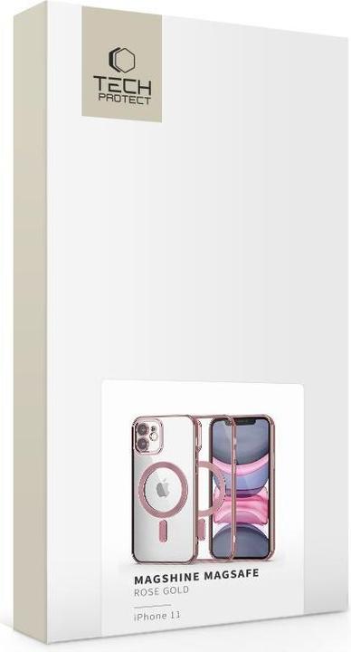 Produktbild Tech-Protect MagShine Line MagSafe case for iPhone 11 - pink (Apple iPhone 11)