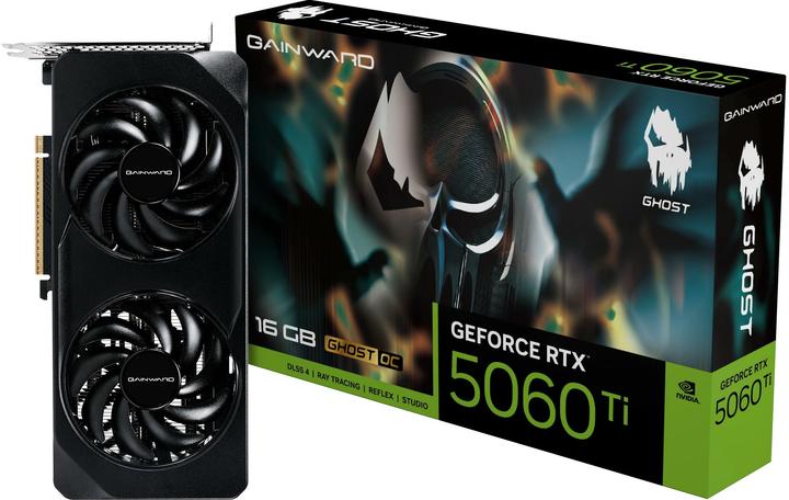 Produktbild Gainward Gain 16GB D7 RTX 5060 Ti Ghost II OC (16 GB)