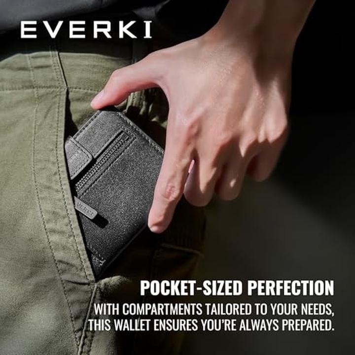 Actual product image Everki RFID Blocking Slim Bifold Wallet