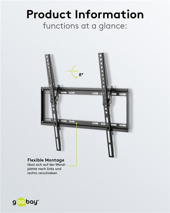 Actual product image Goobay Basic Tilt (Wall, 32", 35 kg)