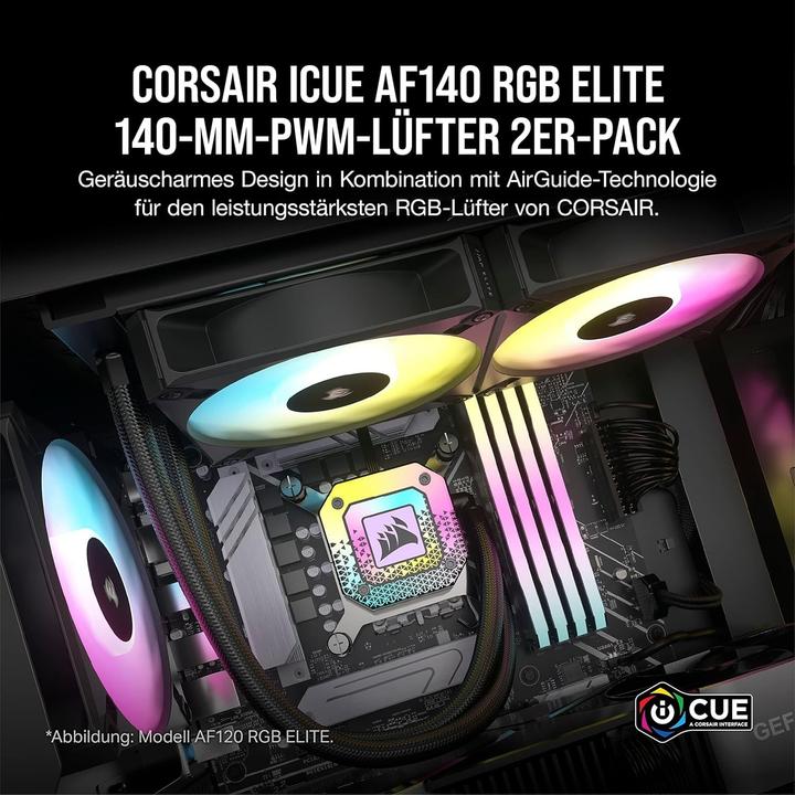 Produktbild Corsair AF140 RGB Elite (140 mm, 2 x)