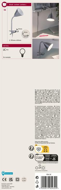 Image du produit Paulmann Steckerleuchte Vitis (E14)