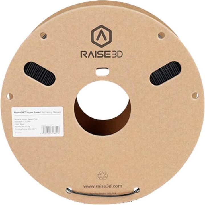 Immagine prodotto Raise3D Filamento Hyper Speed PLA nero 1,0 kg 1,75 mm (PLA, 1000 g)