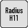 Produktbild Alpen Viertelkreisprofilfräser DIN 6518 B Typ N Radius 3,5 mm Nenn-Ø 13 mm HSS-Co DIN 1835 B Schneidena...