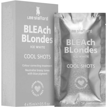 Actual product image Lee Stafford Bleach Blondes Ice White Cool Shots 4 x 15 ml