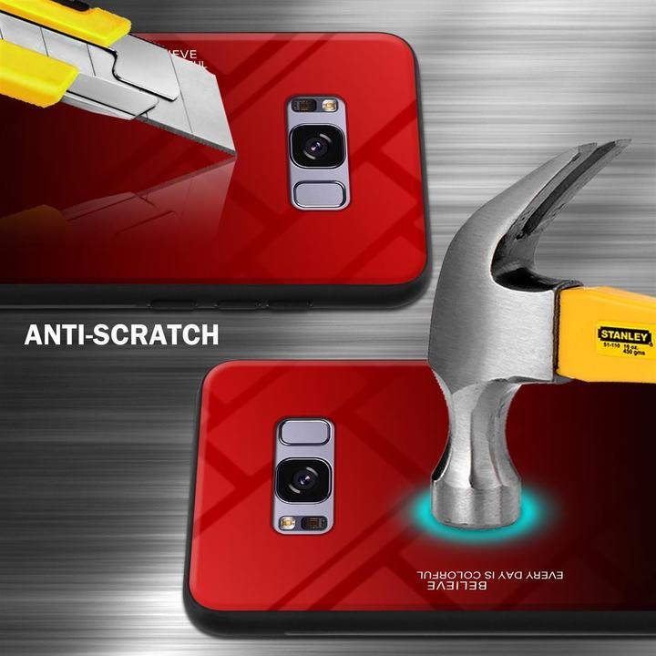 Actual product image Cadorabo TPU 2 colors glass cover (Samsung Galaxy S8+)