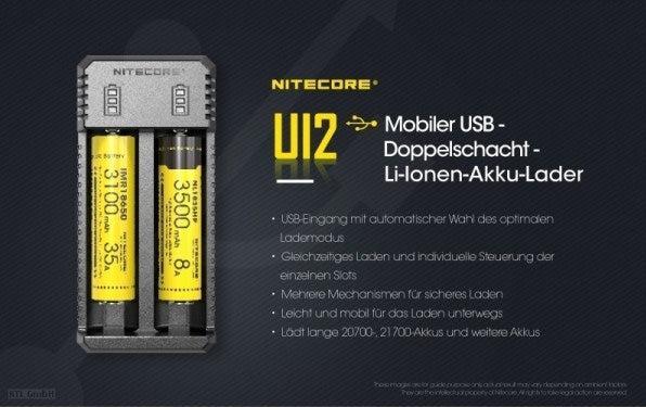 Productafbeelding Nitecore USB Lader UI2 (1 Pcs., Lader zonder batterij)