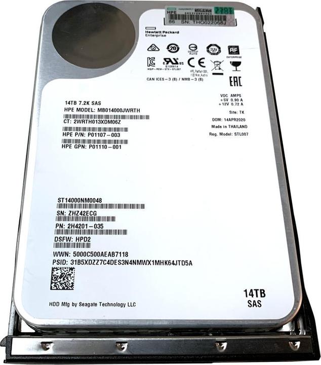 Productafbeelding HPE 14TB SAS Harde Schijf - (14 TB, 3.5")