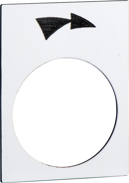 Produktbild Schneider Electric Bezeichnungsschild, 30x40mm, weiss, ZB2BY4921