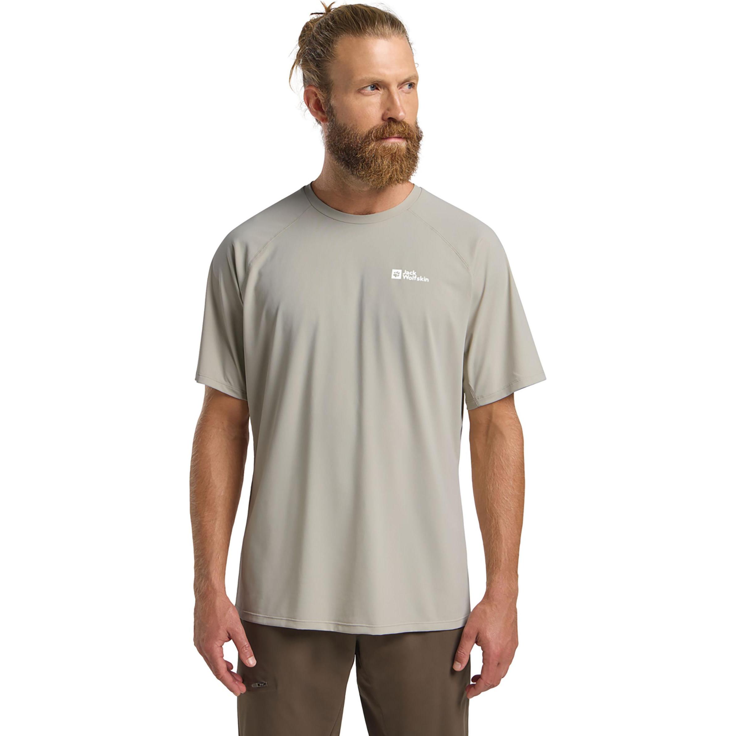 Jack Wolfskin, Herren, Sportshirt, Prelight Swift T M (L), Beige, L