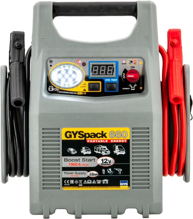Produktbild GYS Schnellstartsystem Gyspack 660 027862 Starthilfestrom (12 V)=640 A Arbeitsl (1900 A, 28000 mAh)