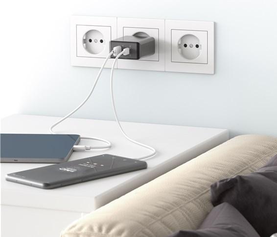 Produktbild Goobay Dual USB Schnellladegerät (30 W)