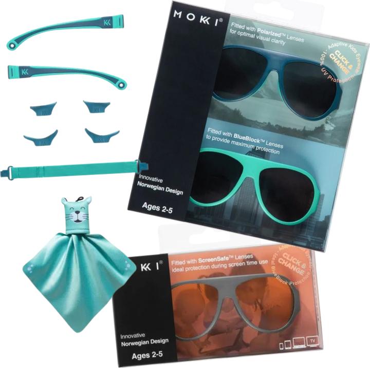 Produktbild Mokki Kinder Sonnenbrille blau 2-5 years click & change