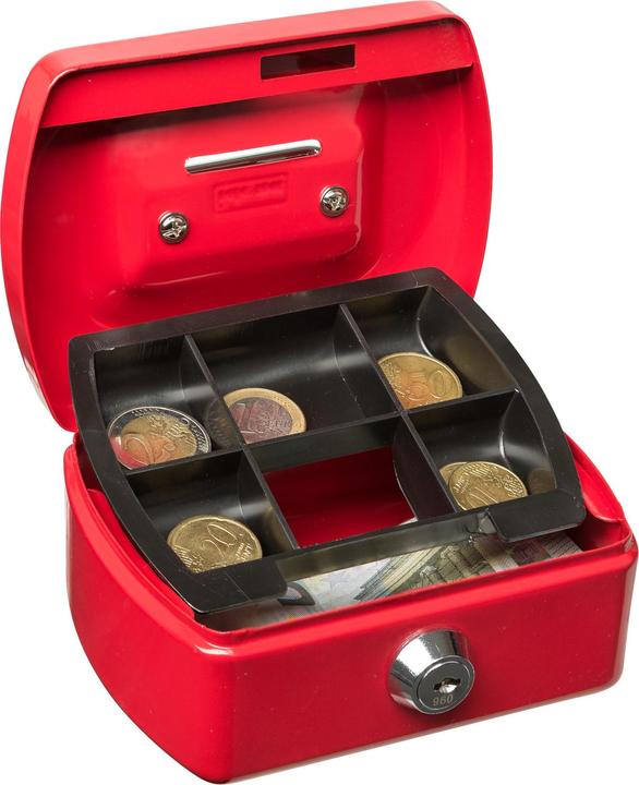 Productafbeelding Idena Geldkist Mini 125x95x60mm, rood