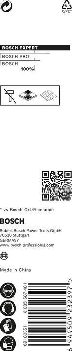 Image du produit Bosch Professional Zubehör Foret Expert HEX-9 HardCeramic, 3 x 90 mm (3 mm)