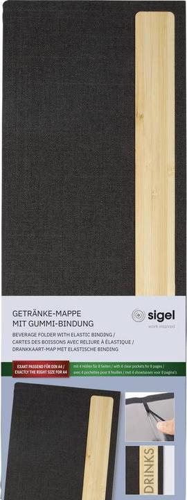 Produktbild Sigel Getränkemappe mit Siebdruck (1 x)