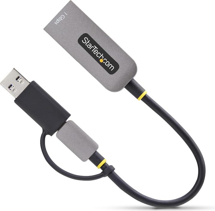 Immagine prodotto StarTech Adattatore Ethernet USB-C con dongle USB-A (USB-C 3.2 Gen 1, RJ45 (1x))