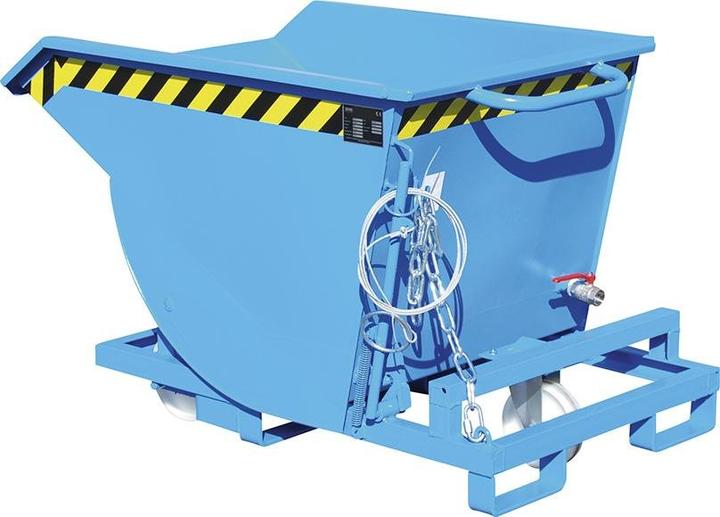 Actual product image eurokraft pro Tilting container for chips, with polyamide wheels (300 l)