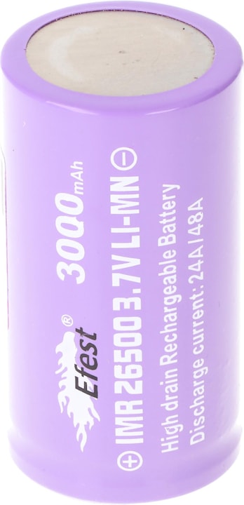 Actual product image Efest Battery IMR 26500 positive pole flat (1 pcs., 26500, 3000 mAh)