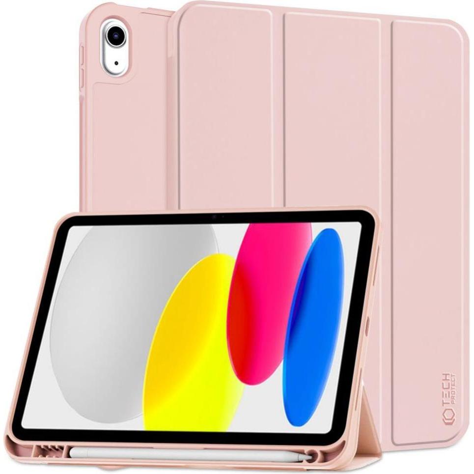 Tech CASE na tablet technologisch GESCHÜTZTER SC PEN "IPAD 10.9 2022" PINK (iPad 10.9 (2022)), Tablet Hülle, Pink