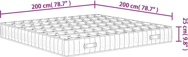 Produktbild vidaXL Taschenfederkern-Matratze (200 x 200 cm)