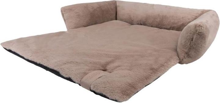 District 70 NUZZLE - Zachte Mand Voor Op De Bank - Large: 85 x 75 cm - Taupe (Dog)