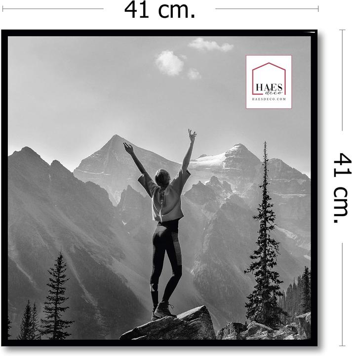 Produktbild Haes Deco Deco Kunststoff-Fotorahmen EF17B Easy Frame Schwarz 40x40 cm (40 x 40 cm)