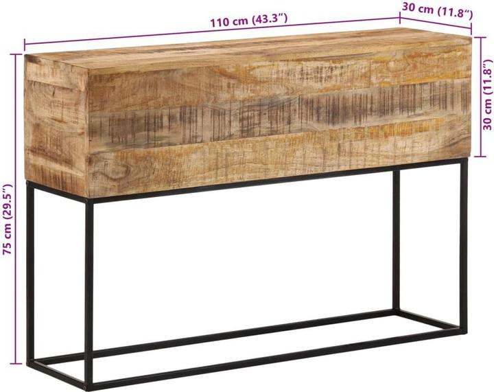 Actual product image vidaXL Konsolentisch (30 x 30 x 75 cm)