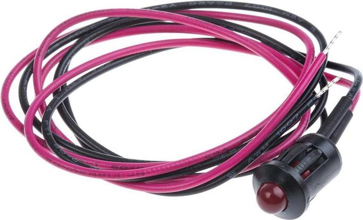 Produktbild RS PRO LED vorst. 8mm schwarz 6VDC HE rot