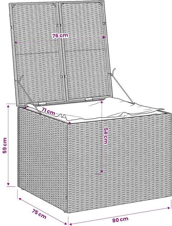 Actual product image vidaXL Gartentruhe