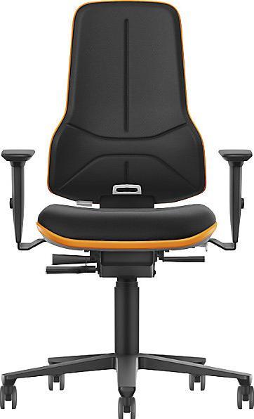 Image du produit Bimos Siège d'atelier pour poids élevés NEON XXL, avec roulettes, mécanisme synchrone