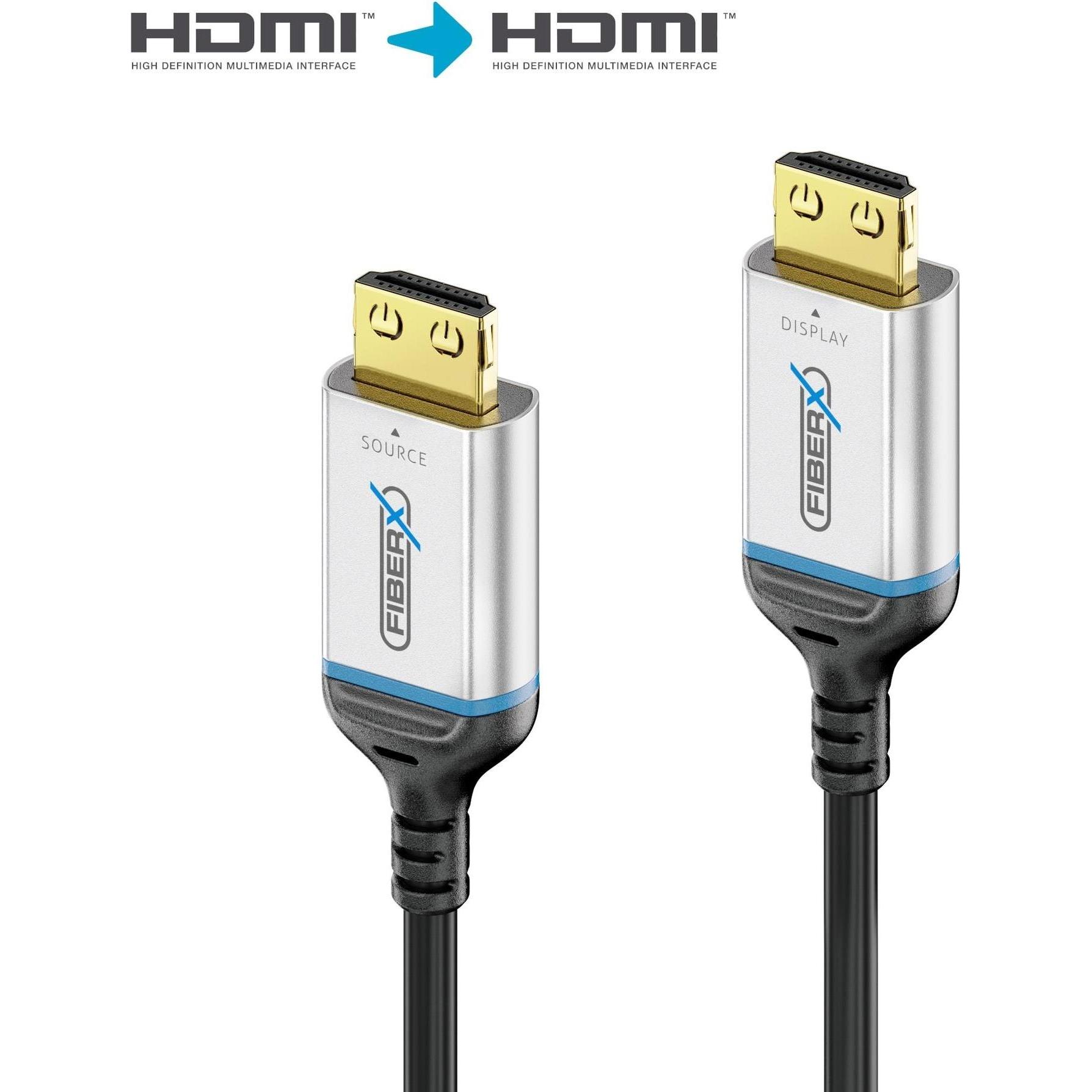 Thumbnail - FiberX HDMI (Typ A) — HDMI (Typ A) (7.50 m, HDMI), Video Kabel