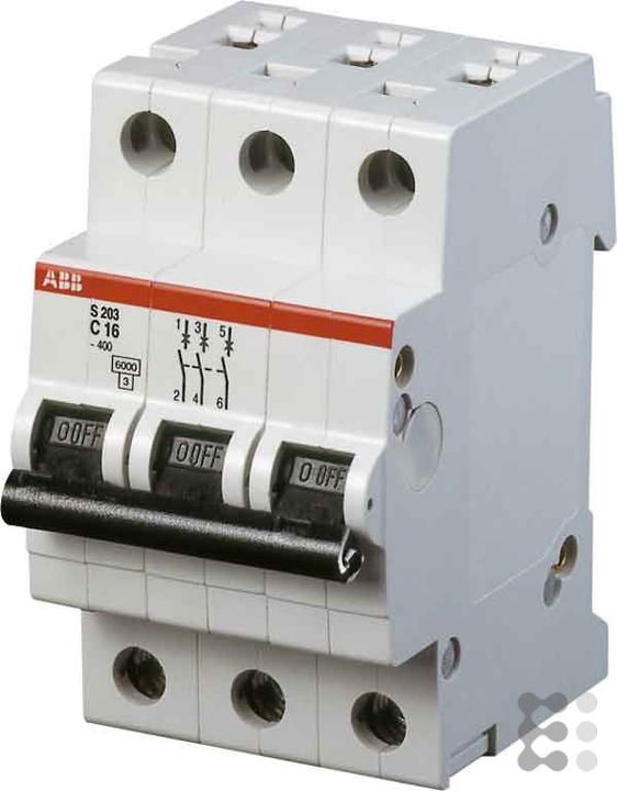 Produktbild ABB Sicherungsautomat 6kA 50A C 3p S203-C50