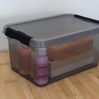 Actual product image Helit Aufbewahrungsbox Comfort-line, 6L, grau-transparent (20 cm, 6 l)