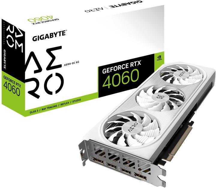 Image du produit Gigabyte GeForce RTX 4060 AERO OC (8 Go)