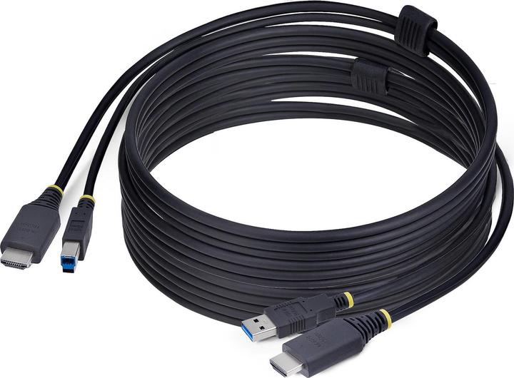 StarTech .com HU12210-KVM-CABLE, 3,1 m, USB, USB, HDMI, Schwarz, HDMI + USB 3.2 Gen 1 Type-A