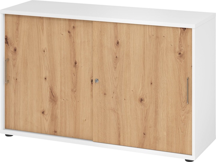 Produktbild Hammerbacher Schiebetürschrank 2OH 120cm BS Weiss/Asteiche